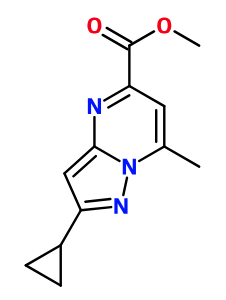(image for) MCYM4164 Methyl 2-cyclopropyl-7-methylpyrazolo[1,5-a]pyrimidine-5-carboxylate